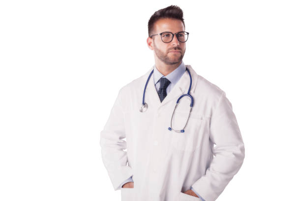 Male doctor studio portrait
