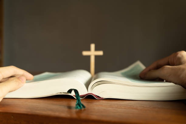 istock Christian reading the Holy Bible 1308927031