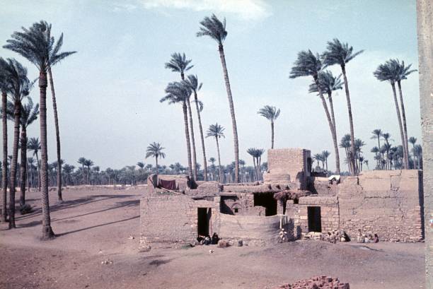 Egypt, 1966. House in Lower Egypt. Also: the residents.