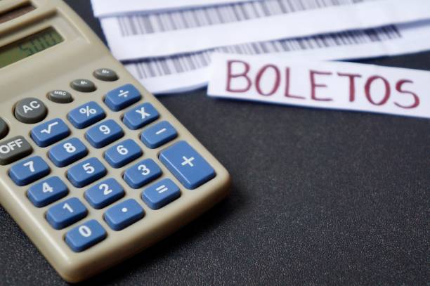 istock Bills to pay, calculator and 