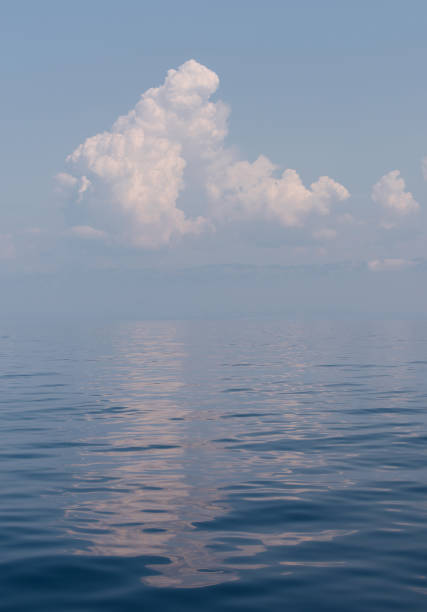 istock Blue sea and blue sky with white cloud 1308930644