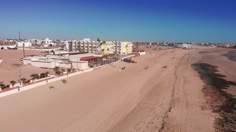 Sandy Pristine Beach Playa Bonita, Rocky Point, Puerto Penasco, In Sonora, Mexico At Sunset, Sea Of Cortez, Baja California Norte