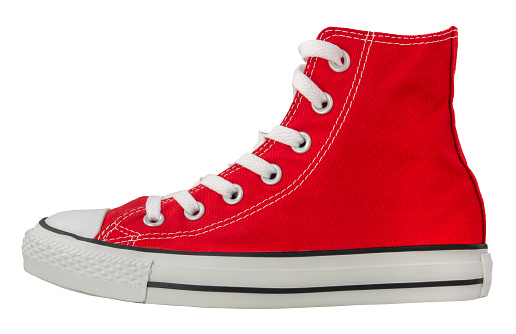 istock Isolated Retro Red Sneaker 1308937678
