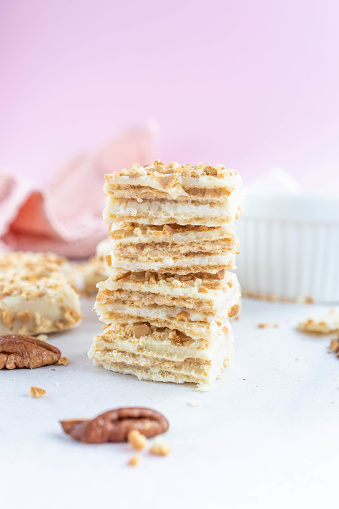 Gluten Free biscuit on bright background