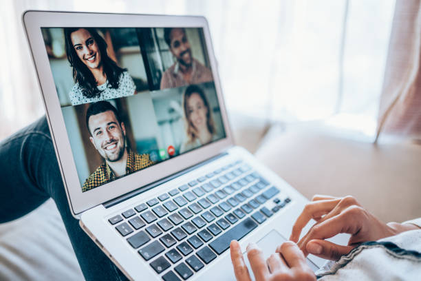 istock Friends in video call 1308948341
