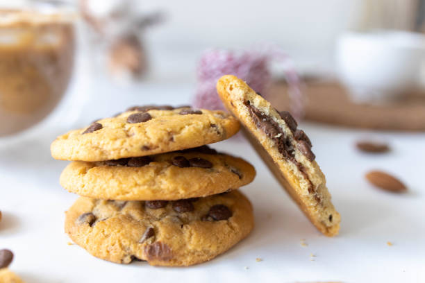 istock Milk Chocolate, Macadamia Nut Cookies and Milk 1308950528
