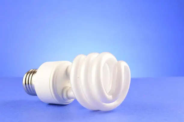 Photo of CFL Compact Fluorescent Lightbulb