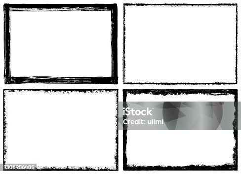istock Grunge textured frames 1308956405