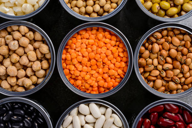 istock Detail of grain storage in cans. 1308956859
