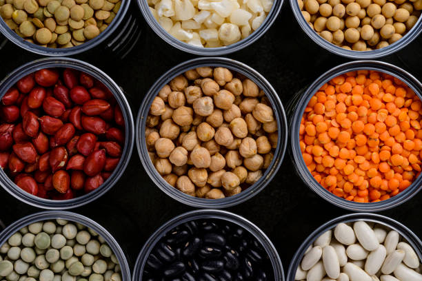 istock Record of grain storage in cans. 1308956869