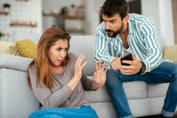 istock Unhappy young couple 1308959185