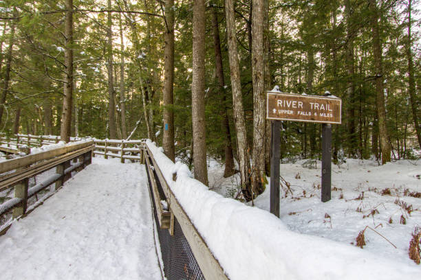 istock Winter Hike Tahquamenon Falls Michigan 1308963466