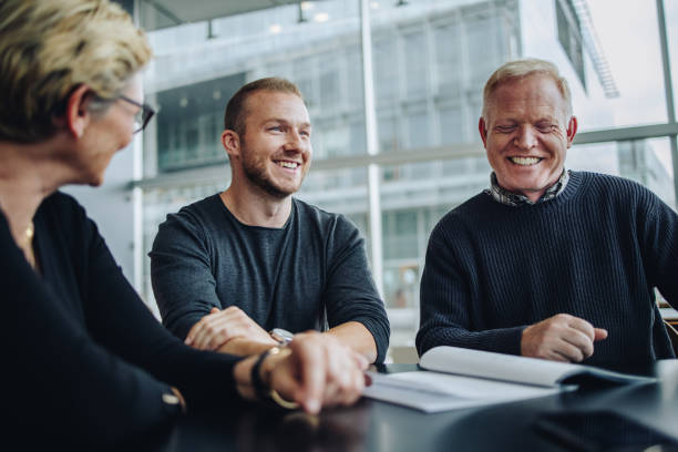 istock Business people having meeting in office 1308965253