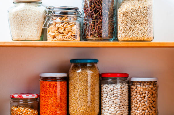 istock Shelf in Kitchen Pantry with Legumes 1308966849