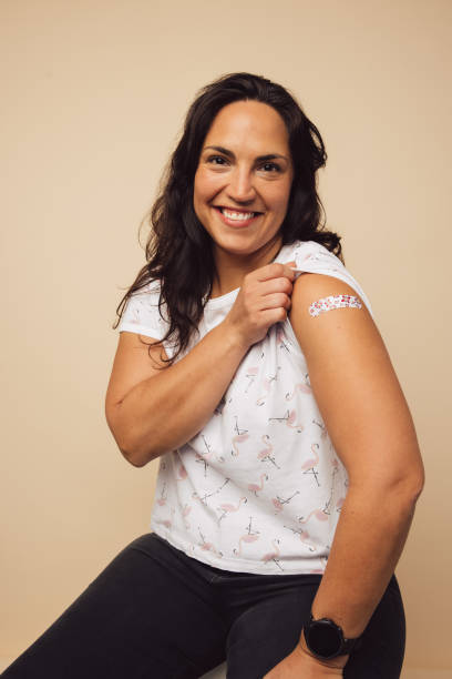 istock Woman feeling proud to get inoculated 1308969711