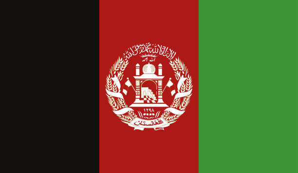 illustrations, cliparts, dessins animés et icônes de drapeau très détaillé de l’afghanistan - afghanistan flag high detail - vector of afghanistan flag. eps, vecteur - afghan dog