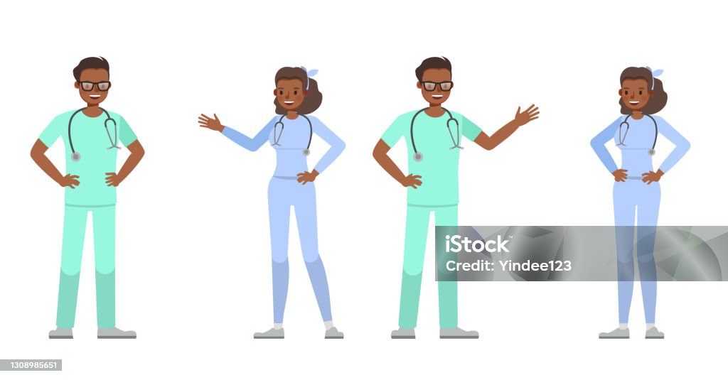Doctors Working Vector Doctor People Working Character Vector Design Presentation In Various ...