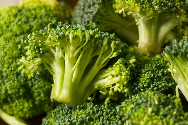 istock Raw Green Organic Broccoli 1308987588