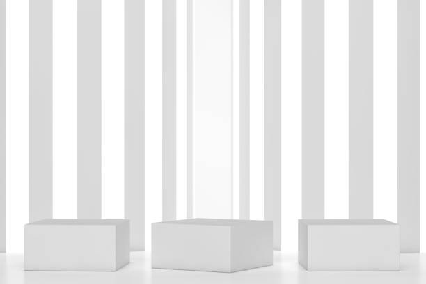 istock Modern 3D abstract background platform for product presentation. Empty product stand 1309004318