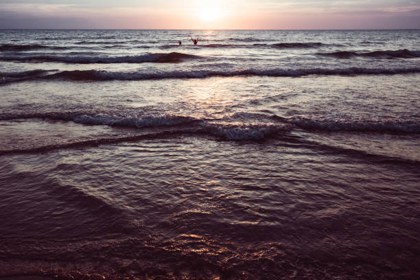 istock Seascape in cool tones after amazing sunset. 1309004559