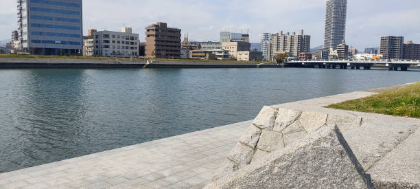 istock Scenery along the river in Hiroshima Prefecture. 1309004643