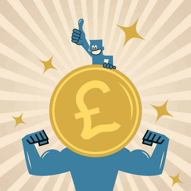 Giant anthropomorphic British Pound Currency (fictional money character) supporting a small businessman Blue Cartoon Characters Design Vector Art Illustration.
Giant anthropomorphic British Pound Currency (fictional money character) supporting a small businessman.
To support small businesses. british coins stock illustrations