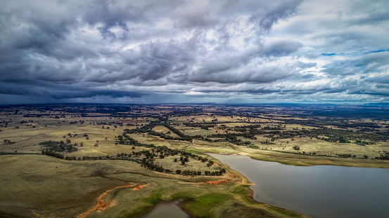 Aerial View  Lake Eppalock outside of Bendigo in Victoria’s Heartland