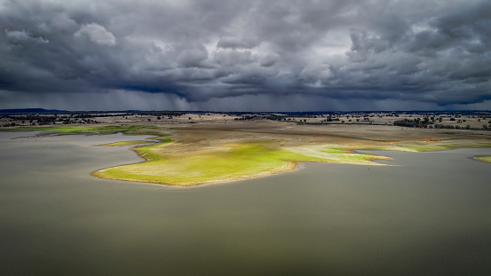 Aerial View  Lake Eppalock outside of Bendigo in Victoria’s Heartland