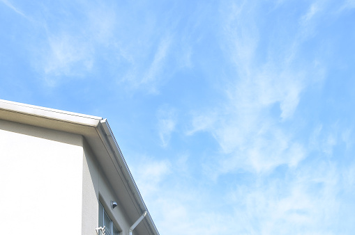 house roof and blue sky