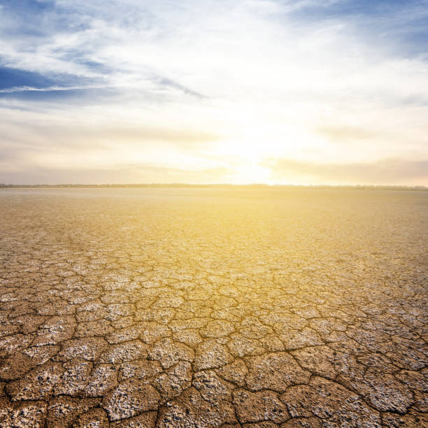 istock dry cracked earth scene at the sunset 1309019896