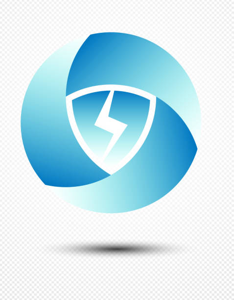 ikona abstrakcyjnego logo wektora izolowana - network security flash stock illustrations