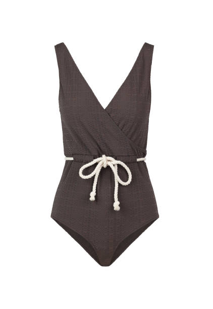 istock Blank brown swimsuit with ropes 1309022984