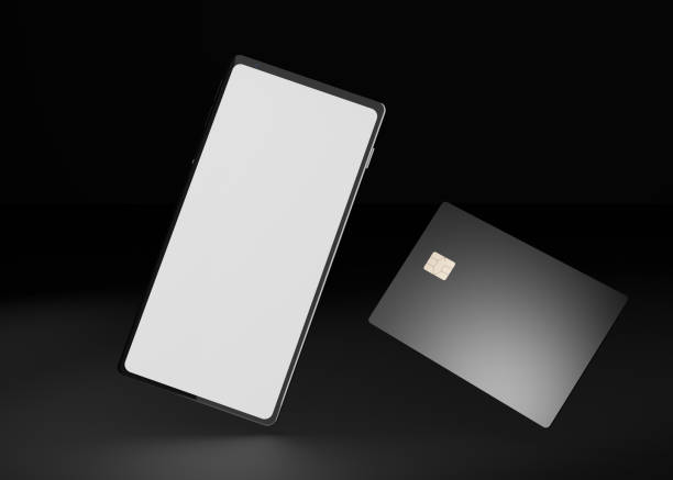 istock smartphone with blank screen and plastic credit card 1309024665