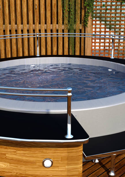 istock 3D illustration hot tub 1309027278