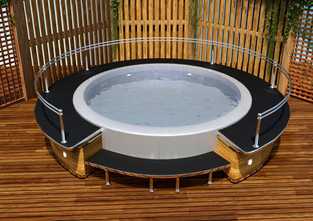istock 3D illustration hot tub 1309027364