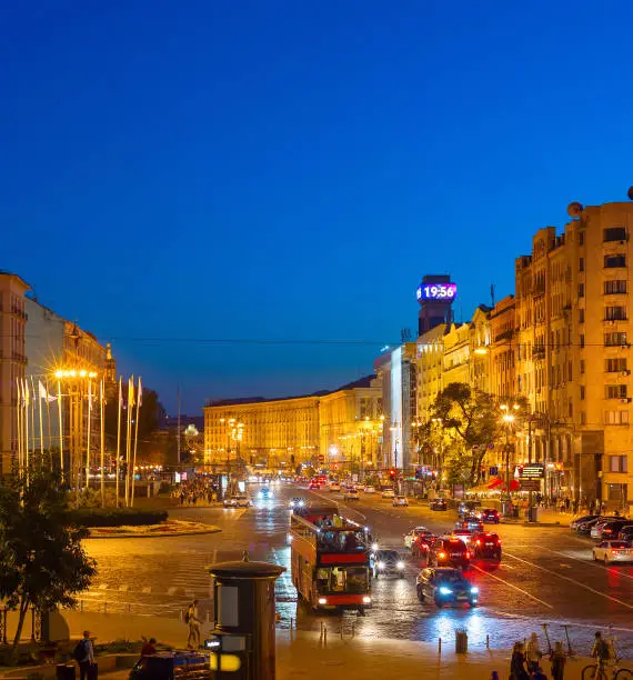 Photo of Khreschatyk street European square Kyiv