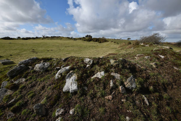 베리 캐슬 아이언 에이지 힐포트 보드민 무어 - bodmin moor 뉴스 사진 이미지