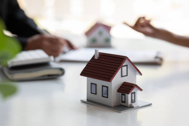 istock Real estate broker agent presenting and consult 1309046539