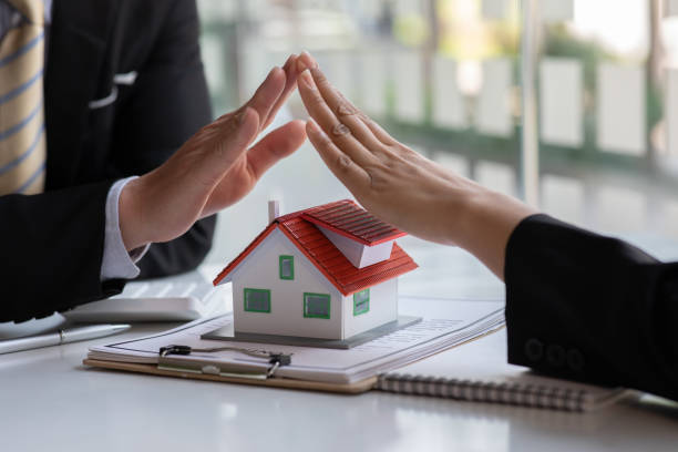 istock Real estate broker agent presenting and consult 1309046573