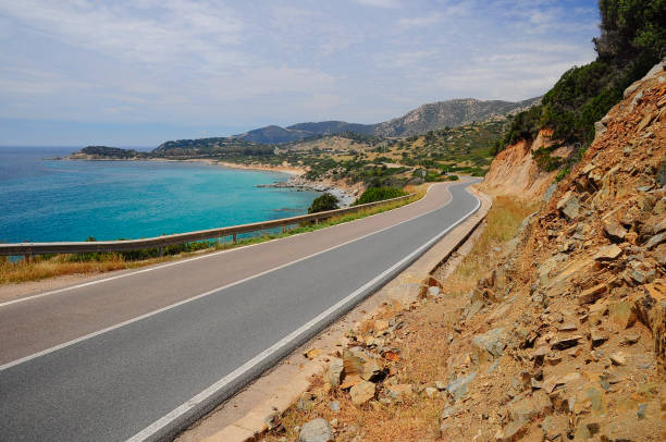 istock scenic and coastal road, with curves and trees 1309049280