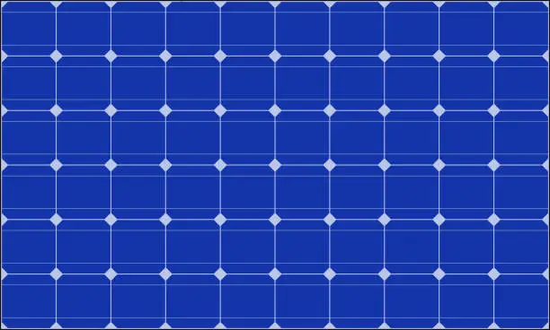 Vector illustration of Solar panels. Battery seamless pattern.