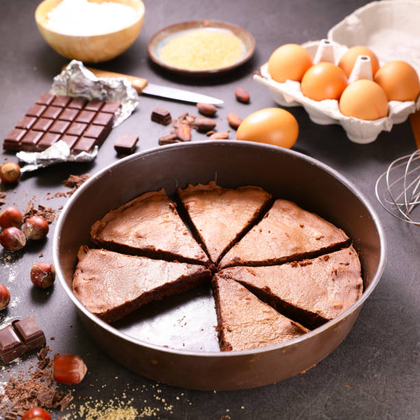 istock homemade chocolate cake with ingredient 1309067368