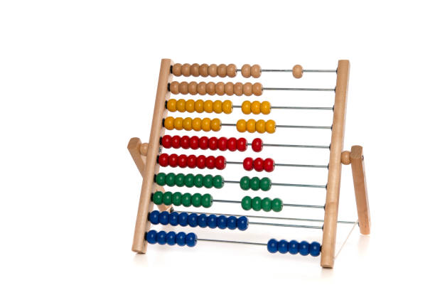 istock Abacus a kids counting tool isolated on a white background 1309071122