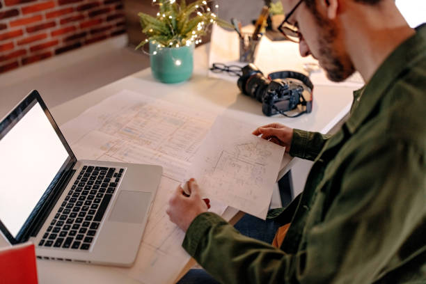 istock Young freelancer working at home on laptop 1309073146