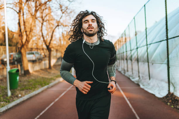 istock Running with the favorite music is so easy 1309073765