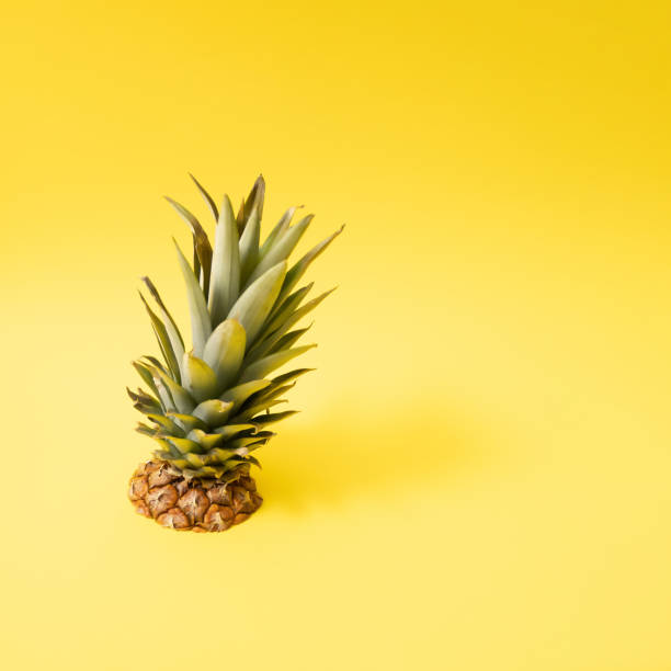 istock Cutted off upper part of pineapple. Minimal. 1309079760