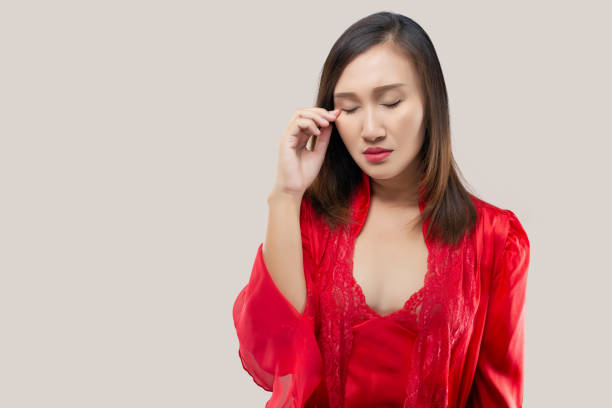istock Woman have rubbing in the eye 1309080442