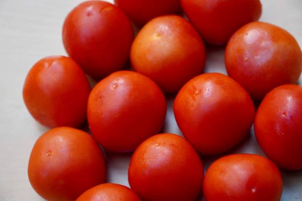 istock Tomatoes arranged for sale in the market. 1309083515