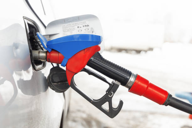 istock Car refueling on petrol station 1309083889