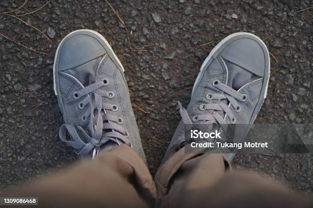 The Direction Of The Foot Step Stock Photo - Download Image Now - Adult, Adults Only, Adventure